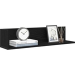 vidaXL Стенни рафтове, 2 бр, черни, 75x16, 5x16, 5 см, инженерно дърво (860032)