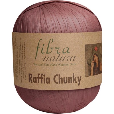 Fibra Natura Raffia Chunky 114-07 tmavá starorůžová