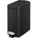 EKO-Europe Кош за отпадъци EKO GЕNIE SLIM с педал (5 л) - черен (EKO 911705 Matt black)