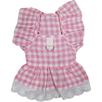 Tiger`s Heart Розова карирана рокля