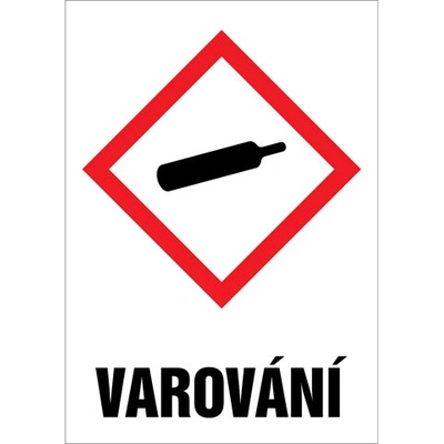Značka GHS04 Varování, fólie, 52 × 74 mm BZ FA615