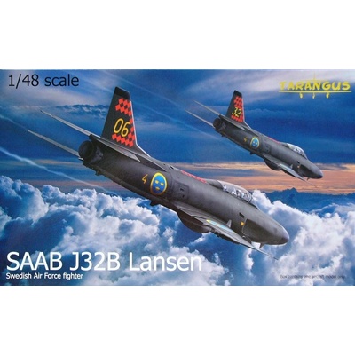 Saab J32B Lansen Swedish Air Force Fighter Tarangus TA4802 1:48