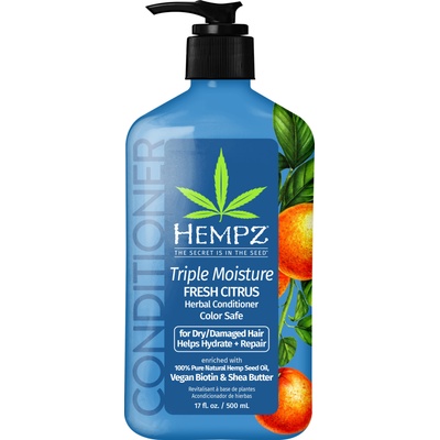 Hempz Triple Moisture Herbal Conditioner Балсам за коса унисекс 500ml