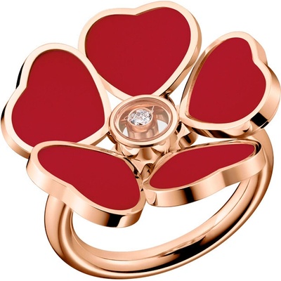 Chopard Zlatý Prsten Happy Hearts Flower 82A085 5811