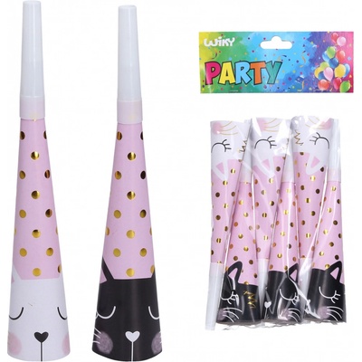 Wiky Párty trumpetky kočka 20 cm 6 ks – Zboží Mobilmania