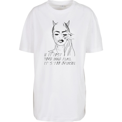 Mister Tee Дамска тениска в бял цвят Mister Tee Inner Peace Sign UB-MT1873-00220 - Бял, размер M