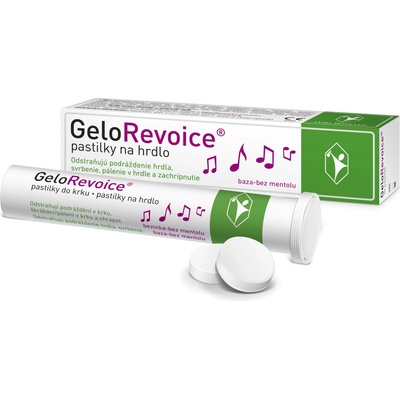 GeloRevoice pastilky na hrdlo baza-bez mentolu 10 tabliet