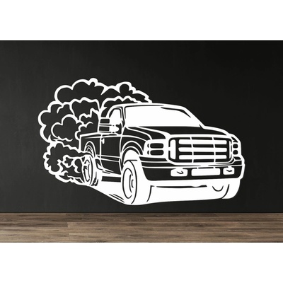 Drevený obraz na stenu – Pickup Truck Off-road