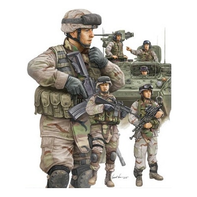 Trumpeter Modern U.S. Army Armor Crewman & Infantry 1:35