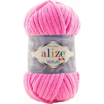 Alize příze Velluto 121 svítivě růžová