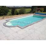 POOL EXPERT Правоъгълен басейн Styropool 700 x 350 x 150 см с римска стълба