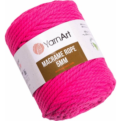 YARNART Macrame Rope 5 mm 85 m 803 Magenta юта (Macrame Rope 5 mm 803)