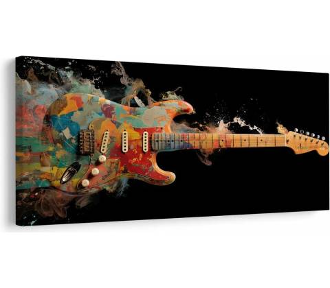 Obraz elektrická gitara v farbách