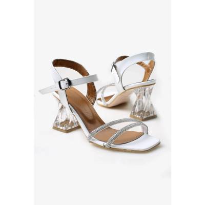 Moda Trend Дамски елегантни сандали - Бели #327900 (327900_Бяло)