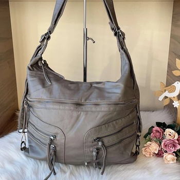 Image 1 of Дамска Сива Чанта- Раница - Модел bl1513