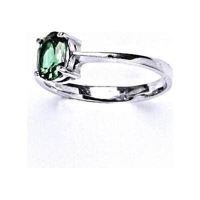 Čištín Stříbrný se syntetickým zirkonem emerald T 1246
