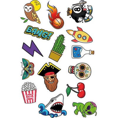 Jovi TT05 Детски татуировки Cactus 15 бр (TT05)