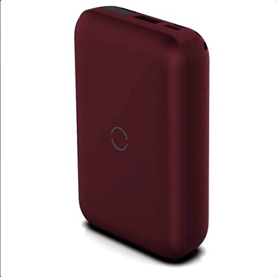 Uniq Hyde Air Powerbank 18W Wireless Charger 10000mAh - преносима външна батерия с USB-C порт, USB-A изход и безжично зареждане (червен)