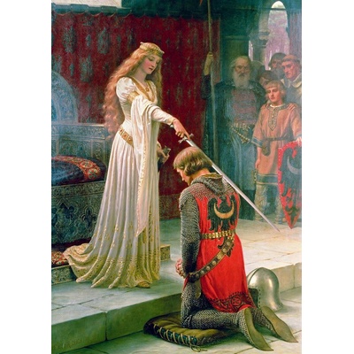 BlueBird Edmund Blair Leighton The Accolade 1901 1000 dílků