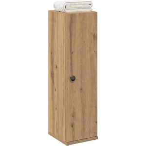 vidaXL Шкаф за баня с държач за ролки, дъб артизан, 20, 5x22x72 см (858523)