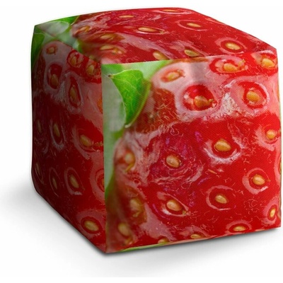 Sablio Taburet Cube Jahoda: 40x40x40 cm