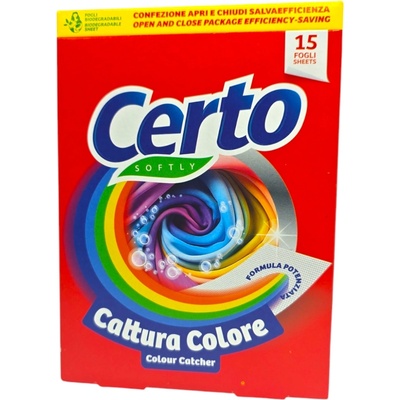 Certo цветоулавящи кърпи за цветно пране, 15 броя
