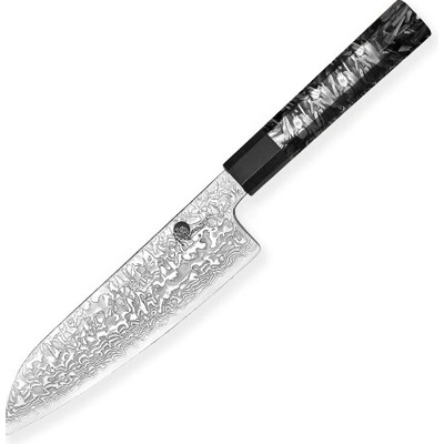 Dellinger kuchynský nôž Santoku 18,5 cm Carbon Fiber Octagon