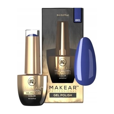 Hybridný farebný lak Makear 861 Clue of Blue 8 ml
