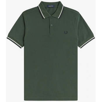 Fred Perry Блуза с яка Fred Perry Short Sleeve Twin Tipped Polo Shirt - Court Green 53A