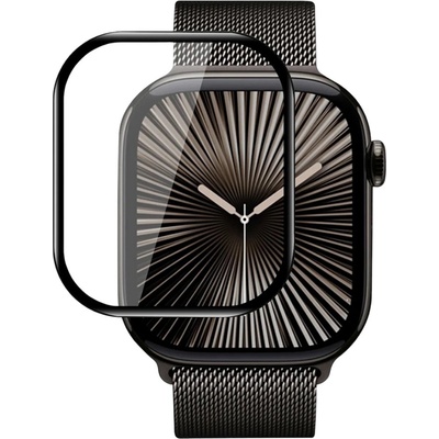 Blueo Протектор за Apple Watch 10 42 мм - високомолекулен протектор на екрана с локатор за отстраняване на прах - черен