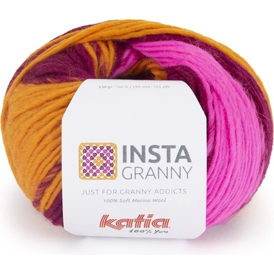 Katia Instagranny Farba: Orange-Fuchsia-Dark fuchsia