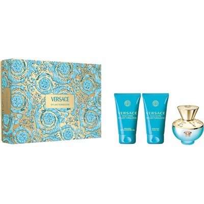 Versace Pour Femme Dylan Turquoise Комплект (EDT 50ml + BL 50ml + SG 50ml) за Жени