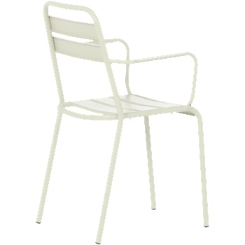 Carmen Метален градински стол zamfara - светлосив (3535141)