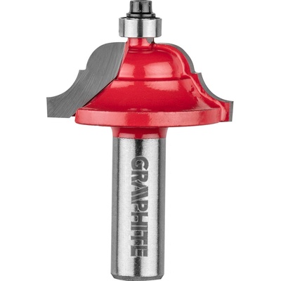 Graphite Frézovací bit, zaoblení povrchu, dekorativní, HM, 41,3 x 18,3 mm, stopka 12 mm
