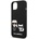 KARL LAGERFELD Karl & Choupette Silicone Case - дизайнерски силиконов кейс за iPhone 13 mini (черен)
