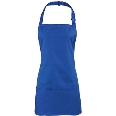 Premier Workwear Colours Gastro zástěra 2v1 PR159 Royal Pantone 7687C 60x62cm