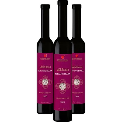 KHAREBA Khareba Khvanchkara červené polosladké víno 11,5% 3 x 0,75 l (holá lahev)