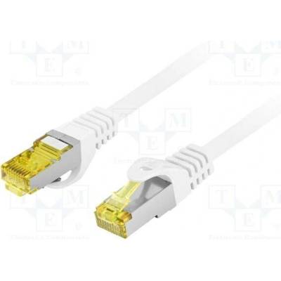 Lanberg PCF6A-10CU-0500-W Patch S/FTP Cat 6a RJ45 vidlice z obou stran lanko Cu