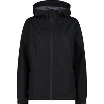 CMP Дамско водоустойчиво яке CMP Women's Jacket Fix Hood with Pack Pocket Waterproof jacket - Nero - размер 46 (EU) (102-5201-0317)