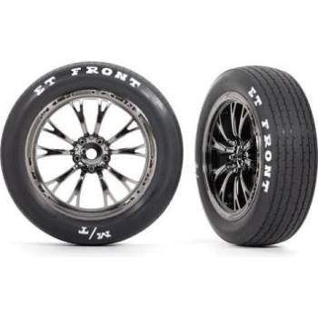 Traxxas колело, джанта Weld хромиран черен (преден) (2)