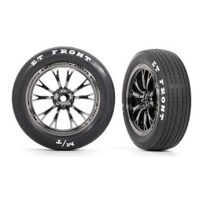 Traxxas колело, джанта Weld хромиран черен (преден) (2)