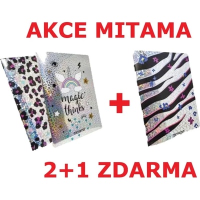 MITAMA DREAM&SHINE sešit A4 40+2 80gr čtverečky Animal