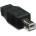 Manhattan Преходник Manhattan 308670, USB B(м) към Micro-A/B(ж), черен