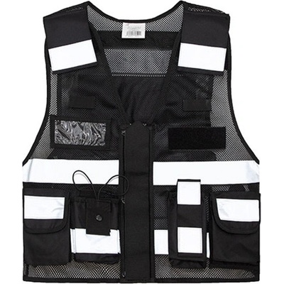 Korntex Sparta reflexní síťovaná taktická vesta KX145 Black