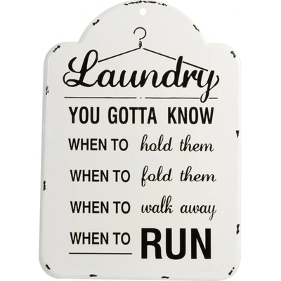 Kovová nástěnná cedule Laundry - 56*41cm - J-Line by Jolipa