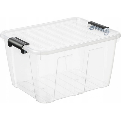 Plast Team Úložný box s průhledným víkem 30 L
