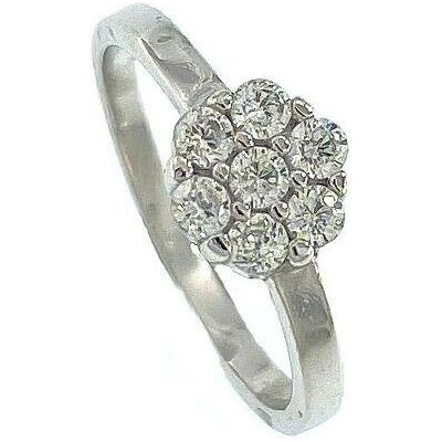 Infinitysilver Stříbrný dětský prsten bílá kytička KR3BZ49