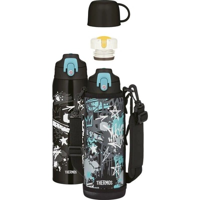 Thermos Active dětská termoska s dvěma uzávěry 1 l modrá