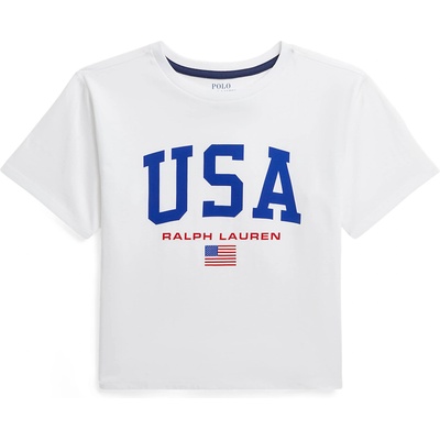 Ralph Lauren Тениска 'USA' бяло, размер M