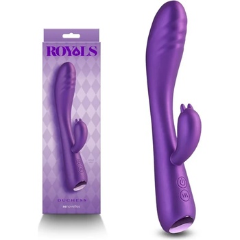 Image 1 of Вибратор с клитор стимулатор, кралска наслада, 21, 2см. - Royals Duchess Purple (NSTOYS1060)